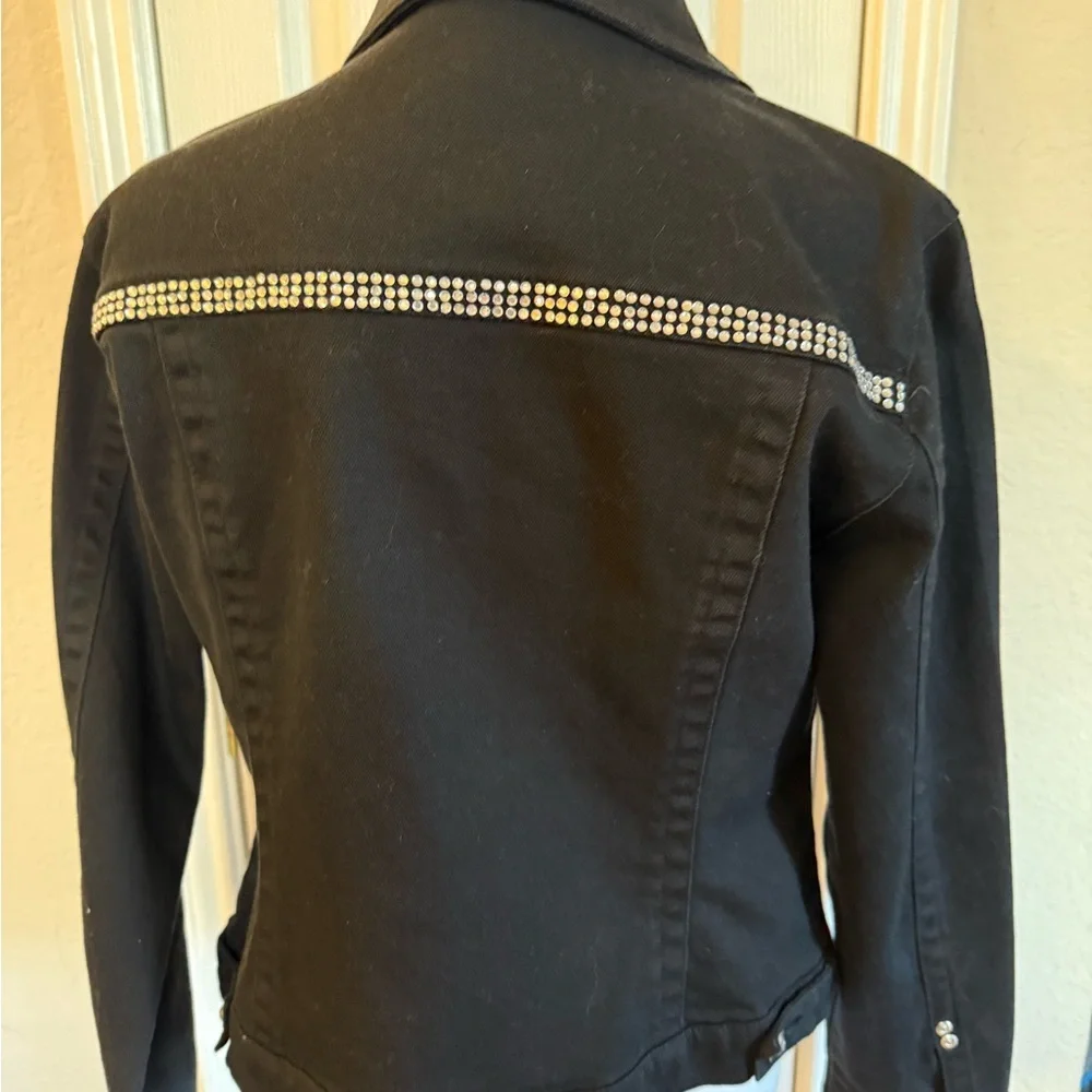Lawman Black Rhinestone Women's Jacket M - Picture 4 of 10